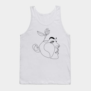 Head Of Flowers Art Print Tank Top